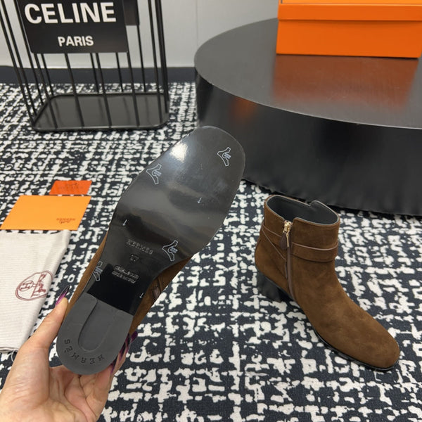 HM Jill 60 Ankle Boot Earth Brown Suede 952380