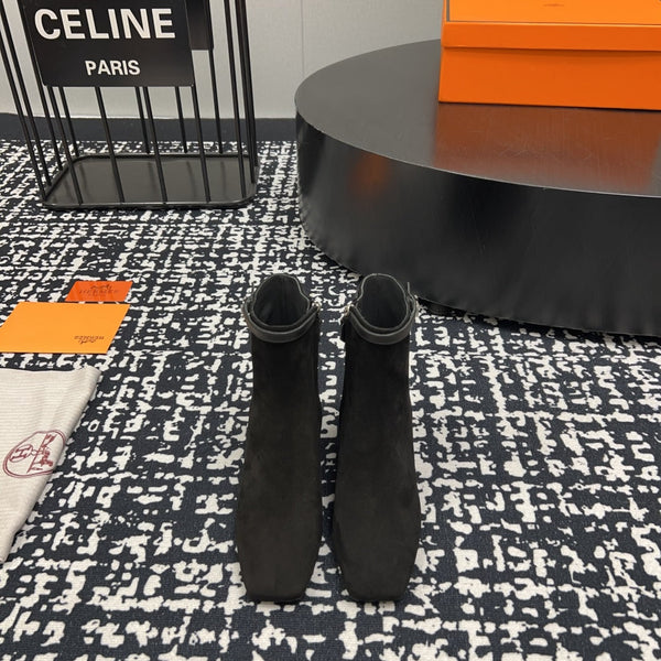 HM Botines Impérial 50mm pelle scamosciata nera 952396