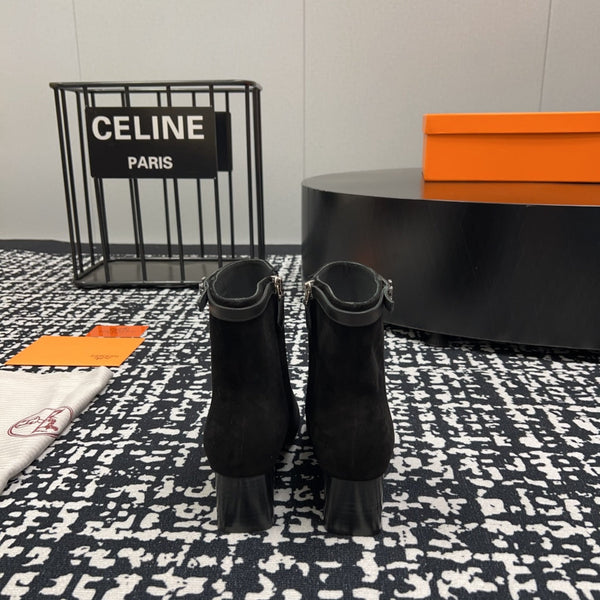 HM Botines Impérial 50mm pelle scamosciata nera 952396