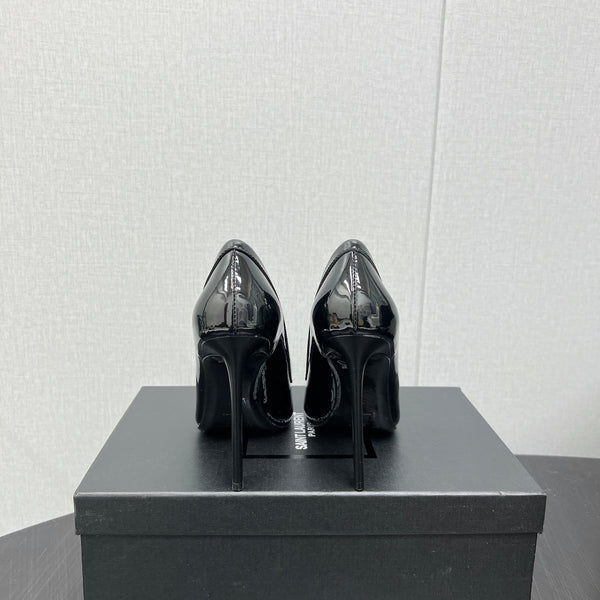 D'ORSAY PUMPS IN BLACK GLOSSY CALFSKIN