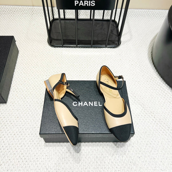 CC 25 Slingback Flat Grosgrain Vitello