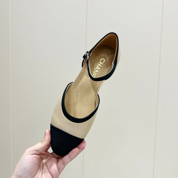 CC 25 Slingback Flat Grosgrain Vitello