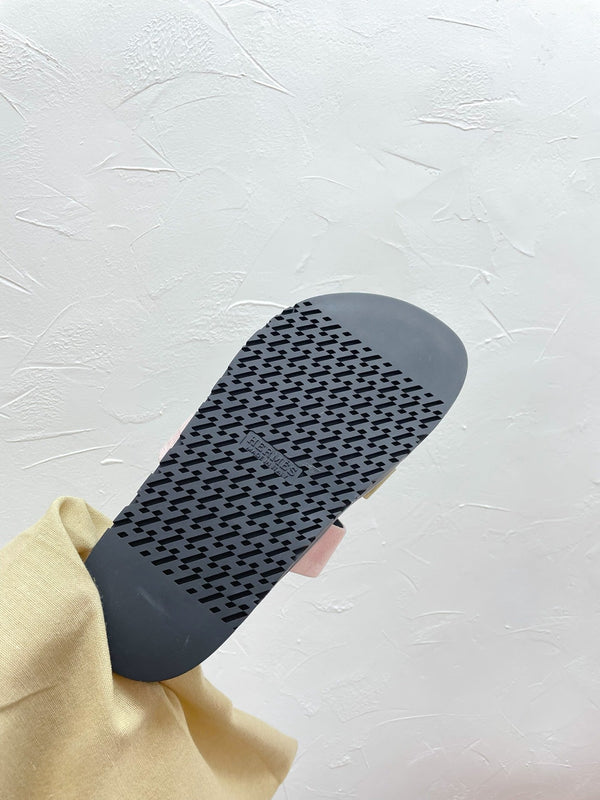 SANDALO CYPRUS VERDE MILITARE MISTO ROSA PASTELLO IN CAMOSCIO CON FIBBIA H