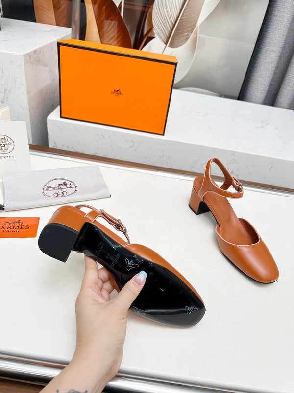 Décolleté Kamilla ̉60 Pelle di agnello marrone chiaro 214073