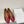 ALAIA BALLET FLAT IN BURGUNDY RED MESH LAMBSKIN