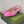 GG WOMEN'S HORSEBIT SLINGBACK IN FUSCIA PINK CALFSKIN WITH RHINSTONES