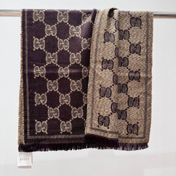 SCIARPA 195 CM IN LANA MARRONE CASTAGNO 399809