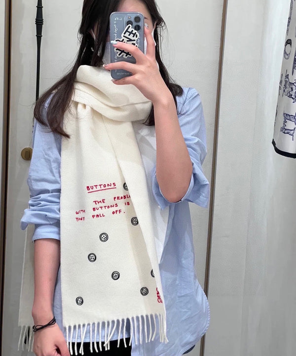 SCIARPA 180 CM IN CASHMERE BIANCO 413881