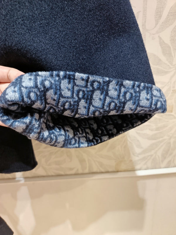 CD Jacket Navy Blue Wool Silk