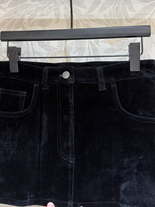 Prada Skirt Black Velvet