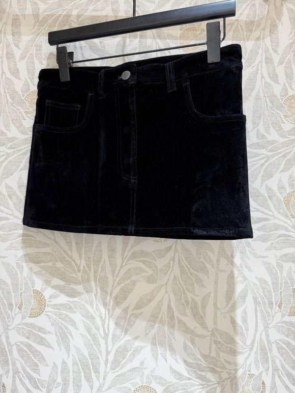 Prada Skirt Black Velvet