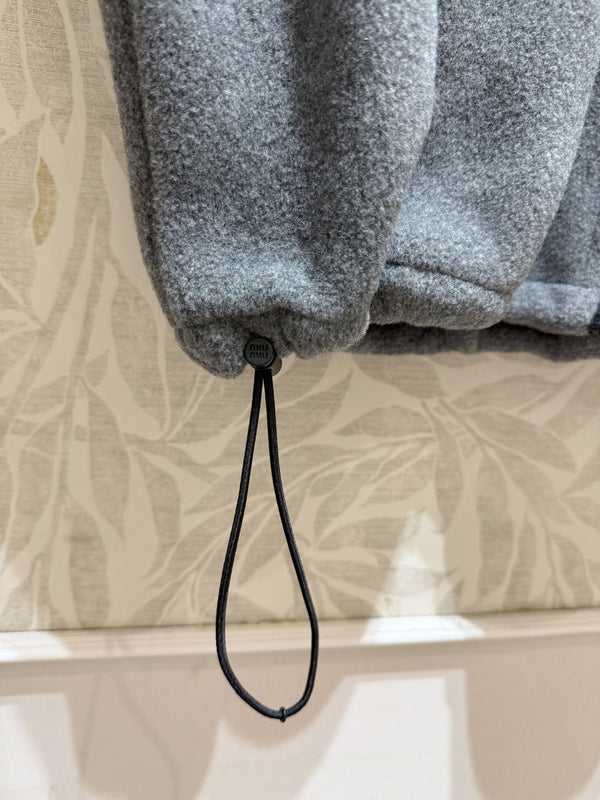 Miu Miu Polar Fleece Vest Gray Polyester