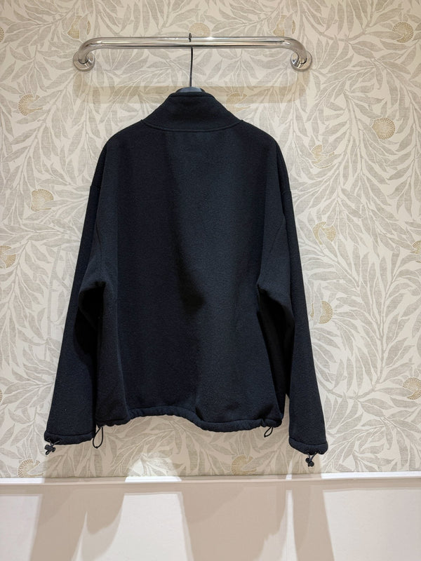 Miu Miu Half-pullover Sweatshirt Black Polyester