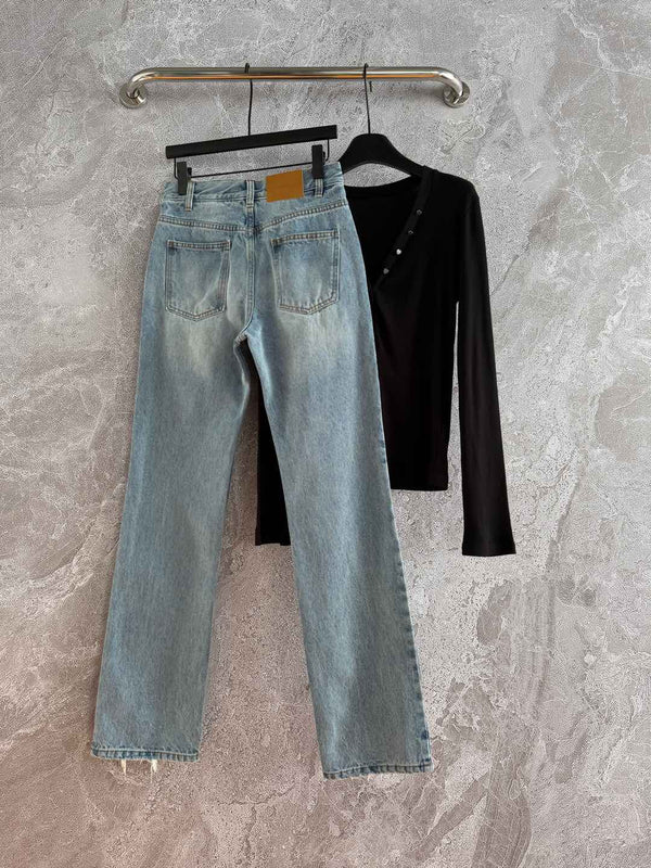 YSL Jean Light Blue Cotton