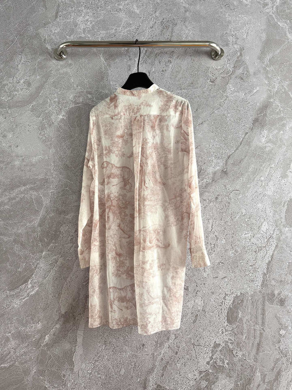 Maglietta CD in cotone rosa nudo