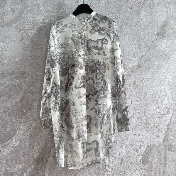 Maglietta CD in cotone grigio