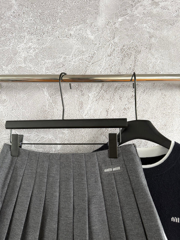 Miu Miu Set Black Gray White Polin Cotton