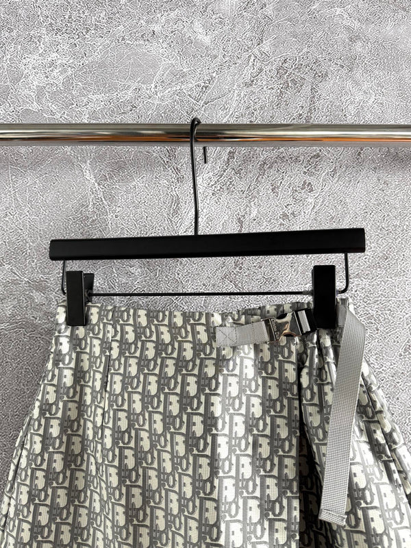 CD Monogram Culottes Gray mix Beige Polyester