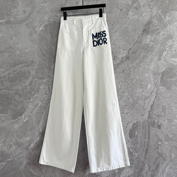 CD MISS DIOR Jeans White Cotton