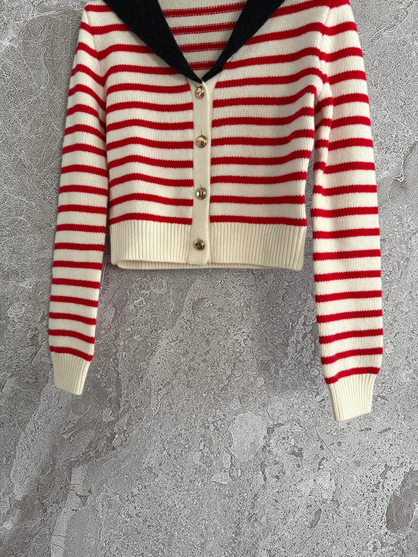 Miu Miu 25 Sailor Collar Sweater Cashmere