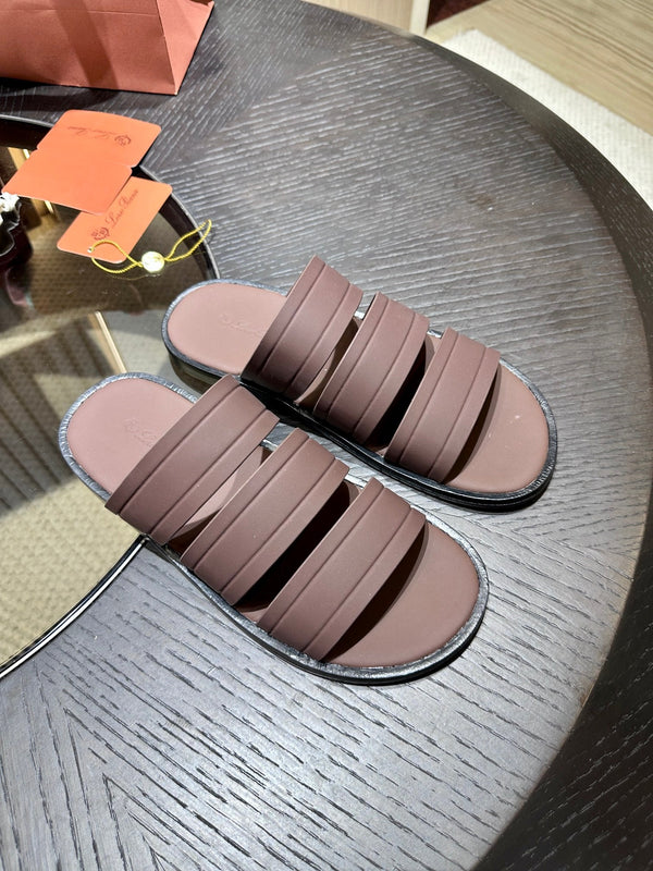 LP NAHA SANDAL CHOCOLATE LAMBSKIN