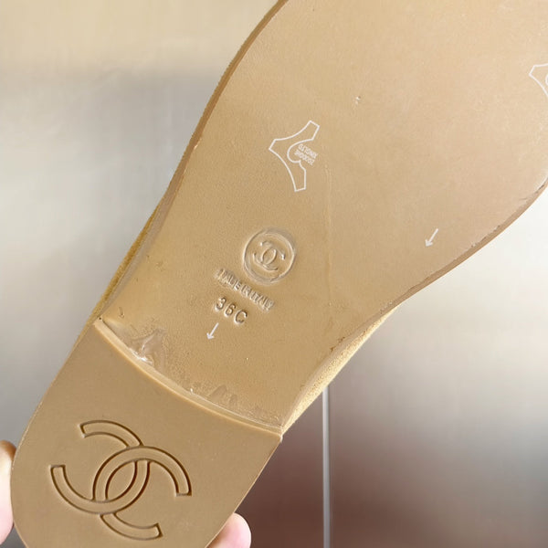 CC Moccasins 15mm Beige Suede