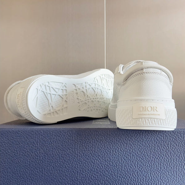 CD B33 Sneaker 40mm Monogramma Bianco Pelle di Vacchetta