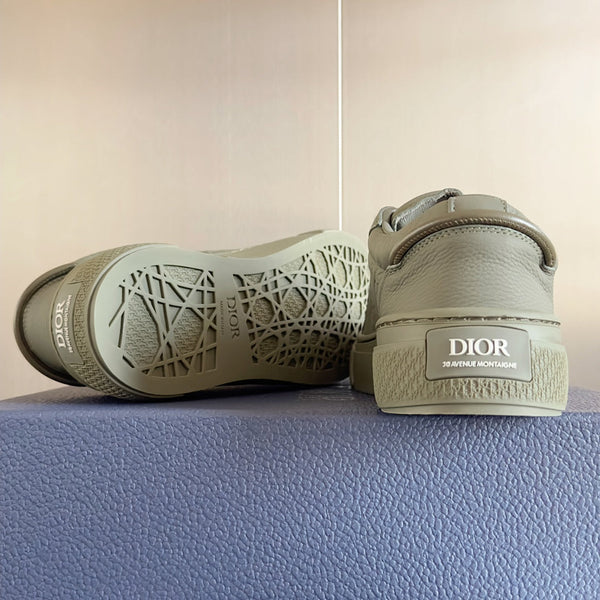 CD B33 Sneaker 40mm Khaki Green Monogram Cowhide