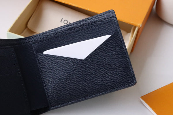 LV Multiple Wallet Blue Damier Heritage Canvas 217108