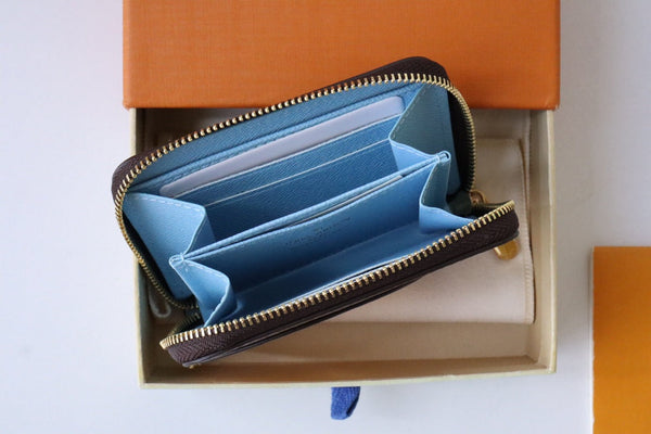 LV x SY Yellow Duck Zippy Coin Purse Brown Blue Monogram Canvas 204664