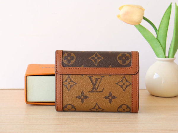 LV Dauphine Compact Wallet Monogram & Monogram Reverse Canvas 224221