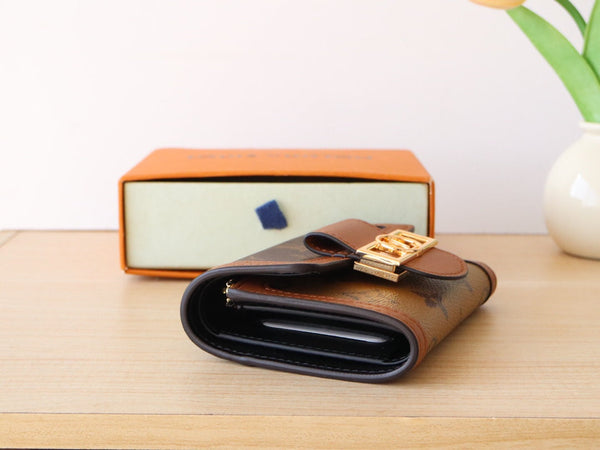 LV Dauphine Compact Wallet Monogram & Monogram Reverse Canvas 224221
