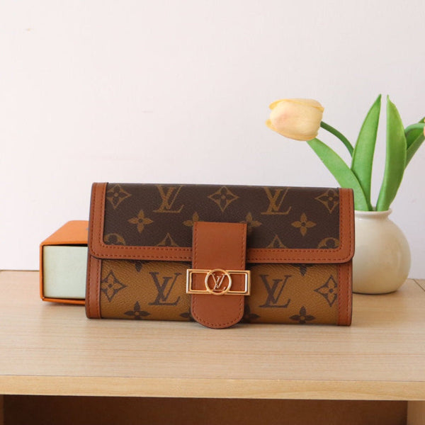 LV Sarah Wallet Monogram & Monogram Reverse Canvas 224222
