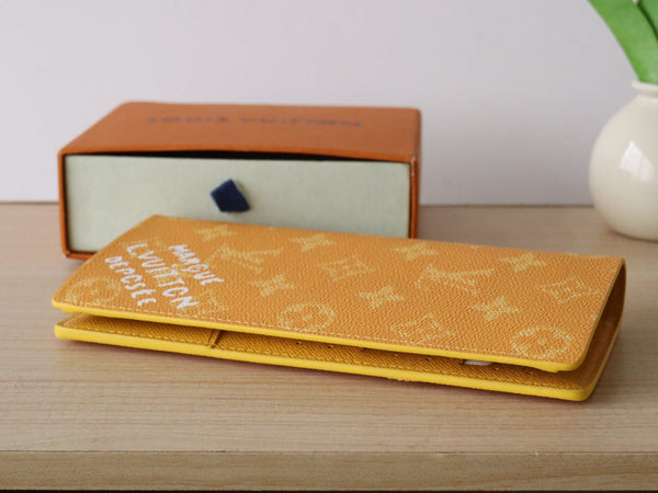 LV Brazza Wallet Yellow Monogram Heritage Canvas 224172