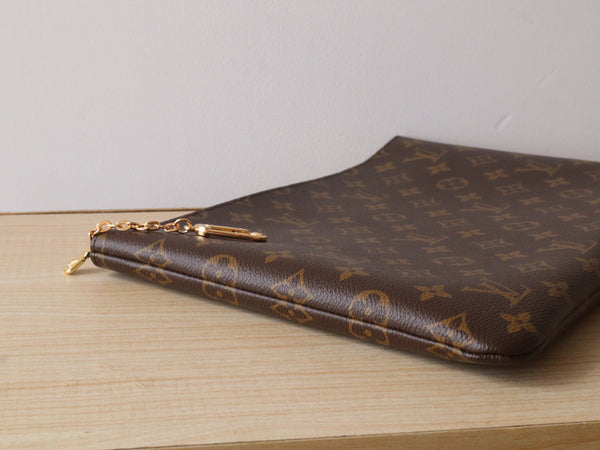 LV Pochette Clés 33cm Brown Monogram Canvas GHW