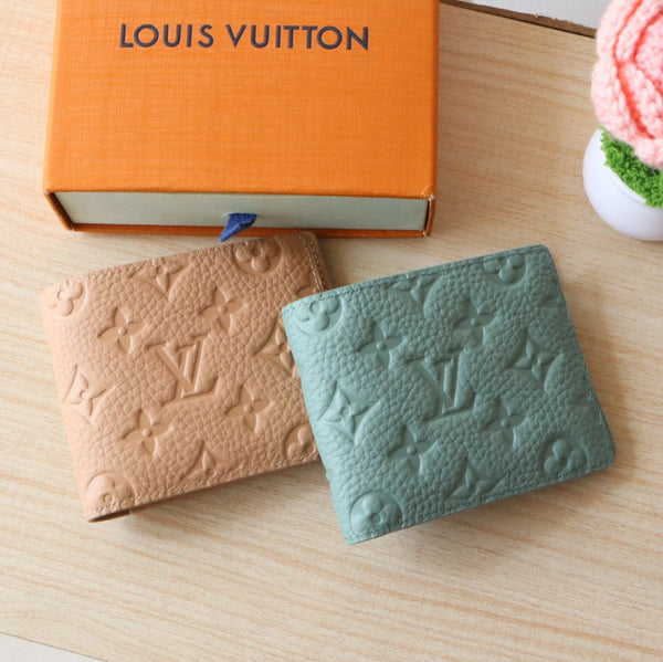 LV Multiple Wallet Monogram Grained Taurillon Cowhide