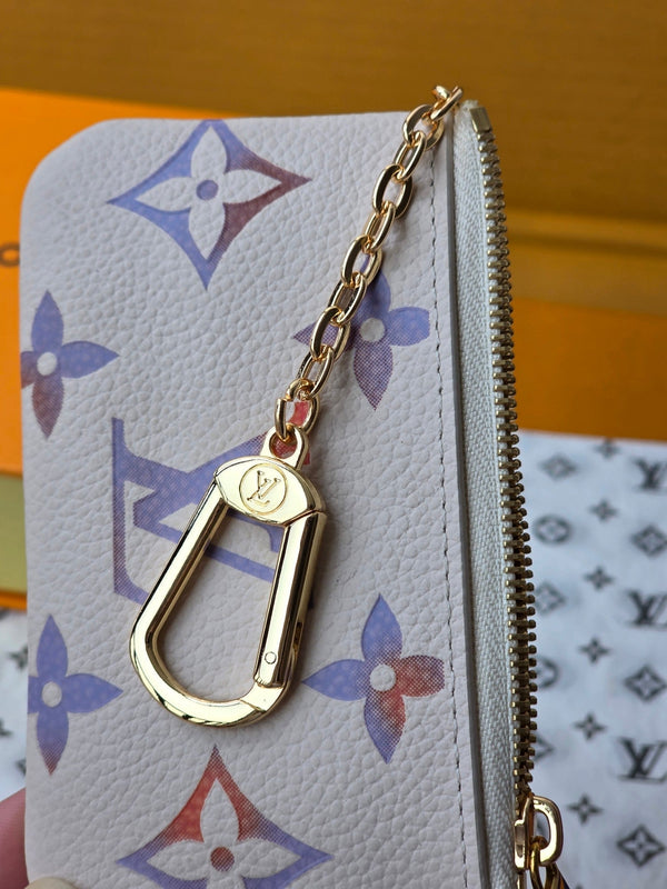 LV M25597 Key Pouch Dream Beige Embossed Grained Cowhide GHW
