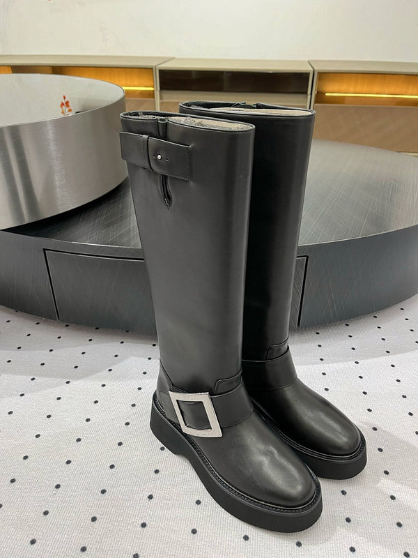 Viv Ranger Boots Black Calfskin 365206