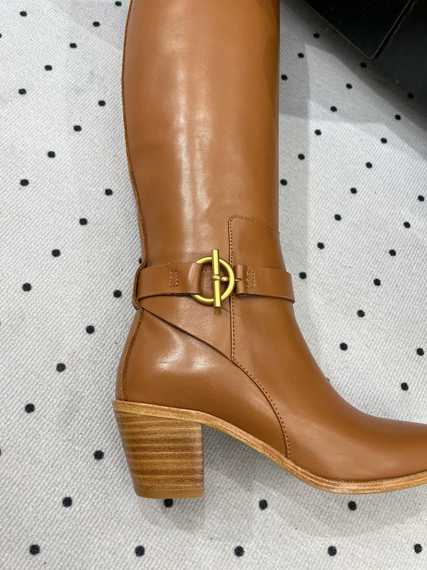 HM Justine 60 Stivale Marrone Pelle di Vacchetta 954915