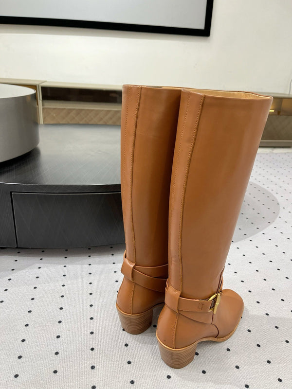 HM Justine 60 Stivale Marrone Pelle di Vacchetta 954915