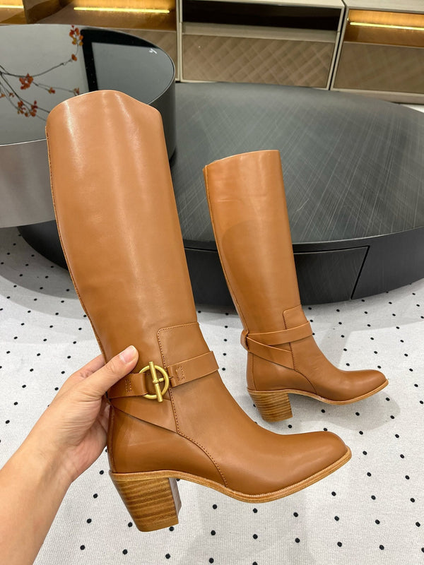 HM Justine 60 Stivale Marrone Pelle di Vacchetta 954915