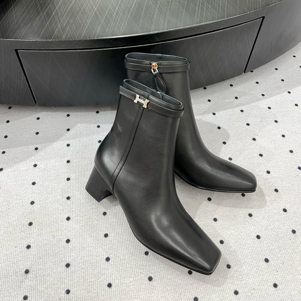 HM Hommage Ankle Boot 50mm Black Cowhide 954735
