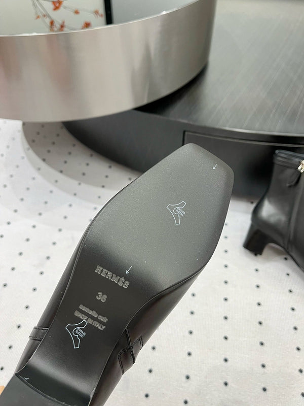 HM Hommage Ankle Boot 50mm Black Cowhide 954735