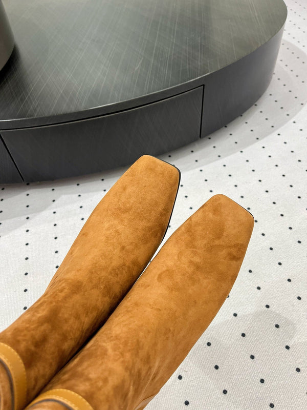 HM Hommage Ankle Boot 50mm Brown Orange Suede 954737