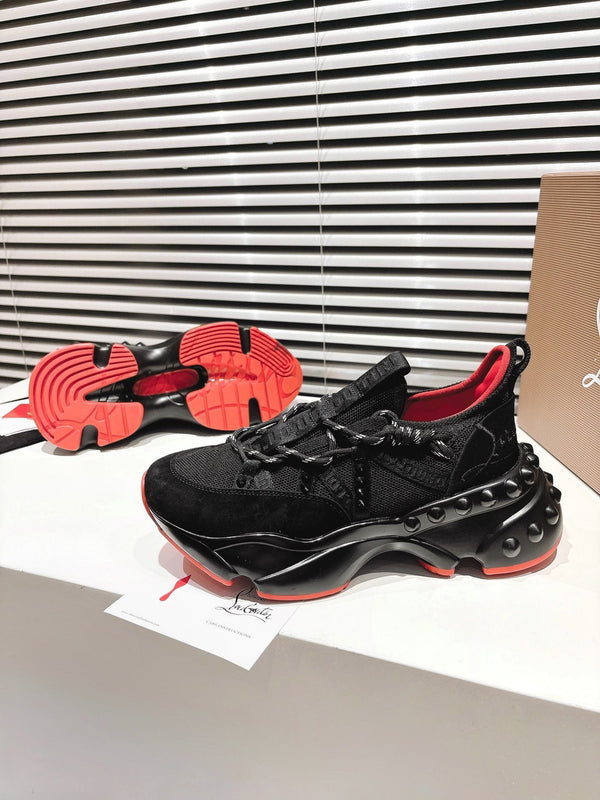 CL 25 Trailnrun Sneaker Black Calfskin Mesh 323171