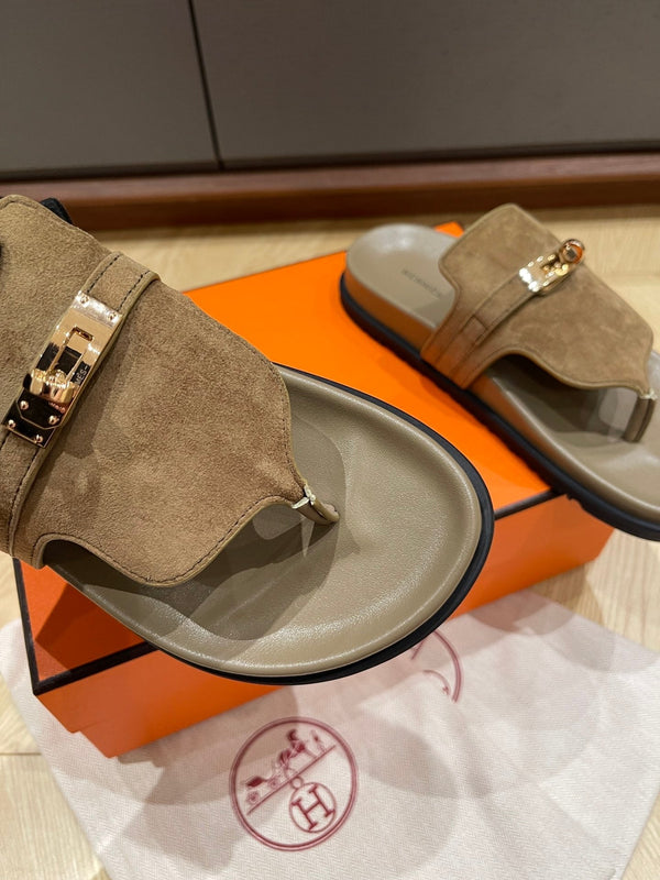 HM 25 Empire Sandal Calfskin and Suede 245689