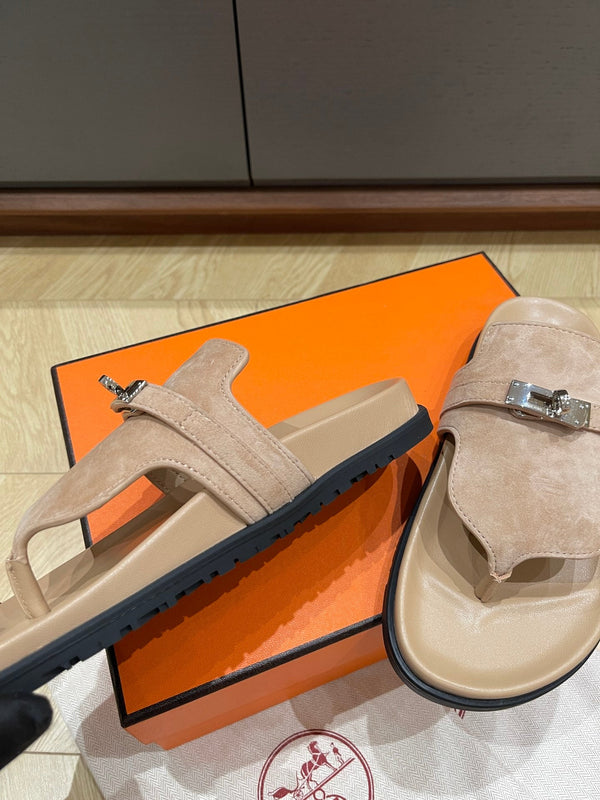 HM 25 Empire Sandal Calfskin and Suede 245689