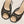 mule sandal 75 black fabric beige calfskin