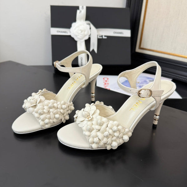 CC 25 Slingback White Lambskin 233399