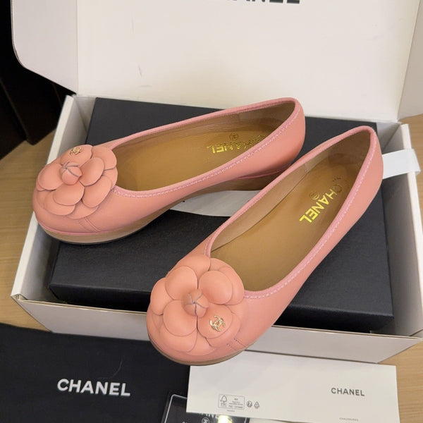 CC 25 Camellia Ballet Flats 30mm Pink Sheepskin 277721